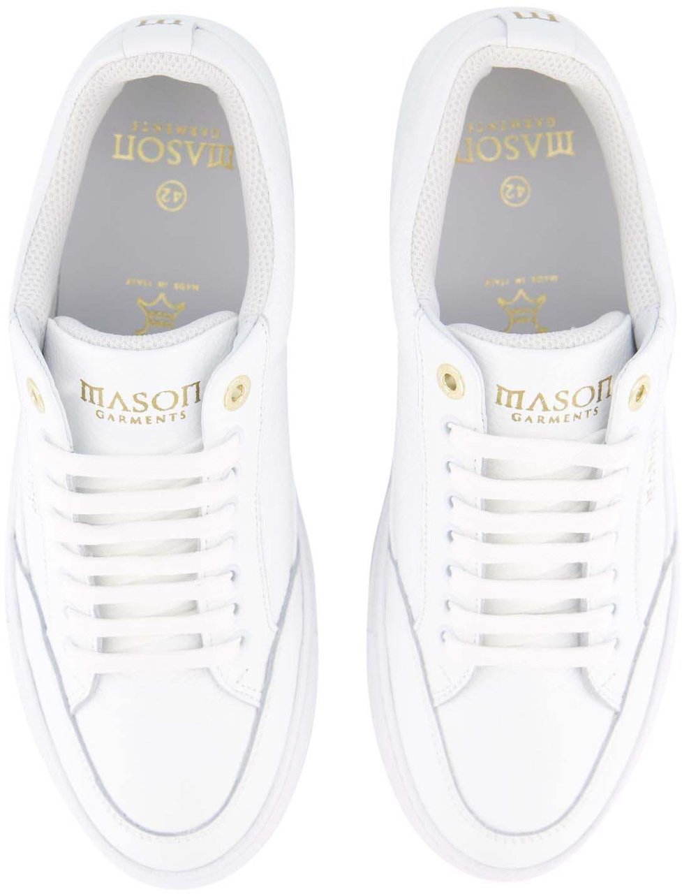 Mason Garments Heren Tia Squali Sneaker Wit Wit