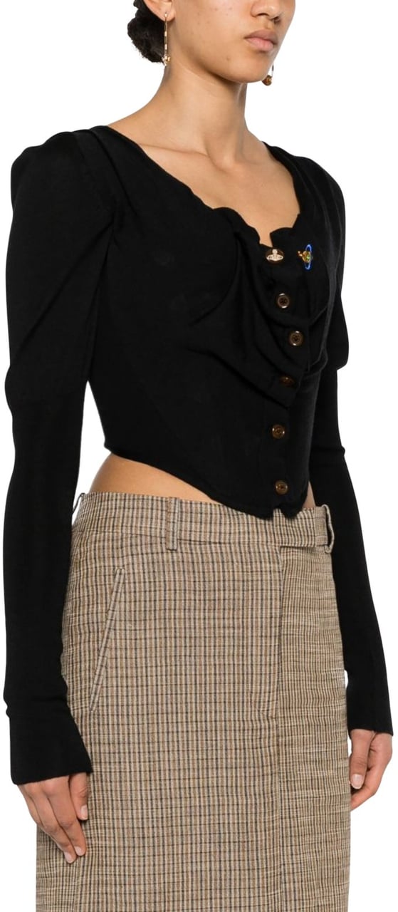 Vivienne Westwood Bea Corset Cardi Black Zwart