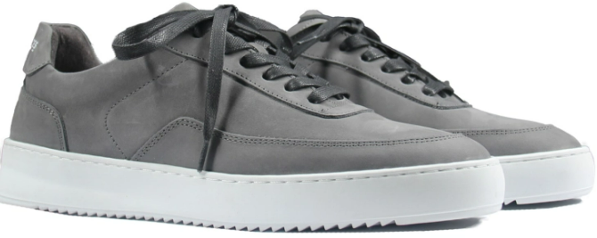 Filling Pieces Mondo 2.0 Ripple Nubuck Shark Grijs
