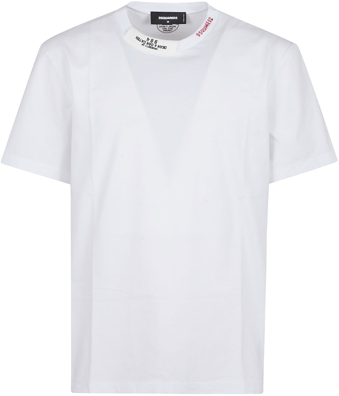 Dsquared2 regular fit tee Wit