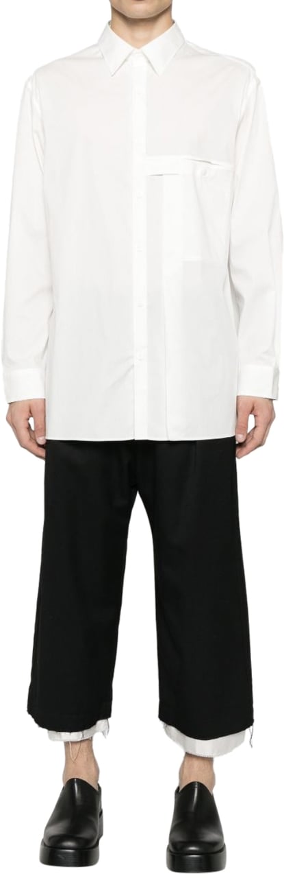 Y-3 Pleat Shirt White Wit