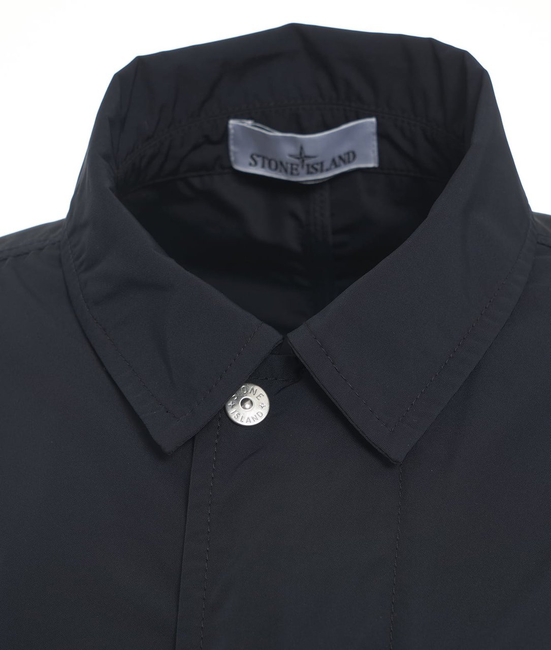 Stone Island Casual jacket in micro twill Blauw