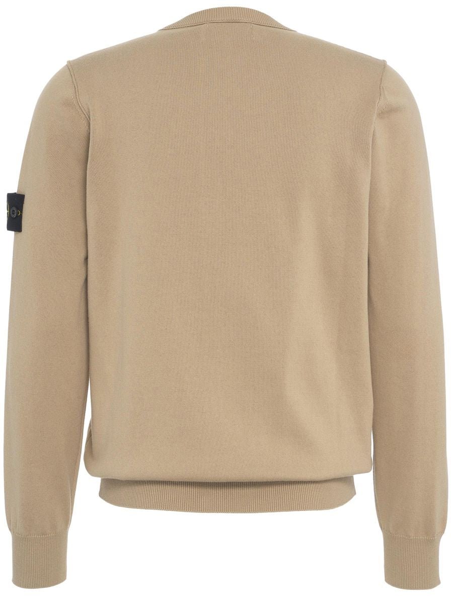 Stone Island Knit pullover with logo detail Bruin