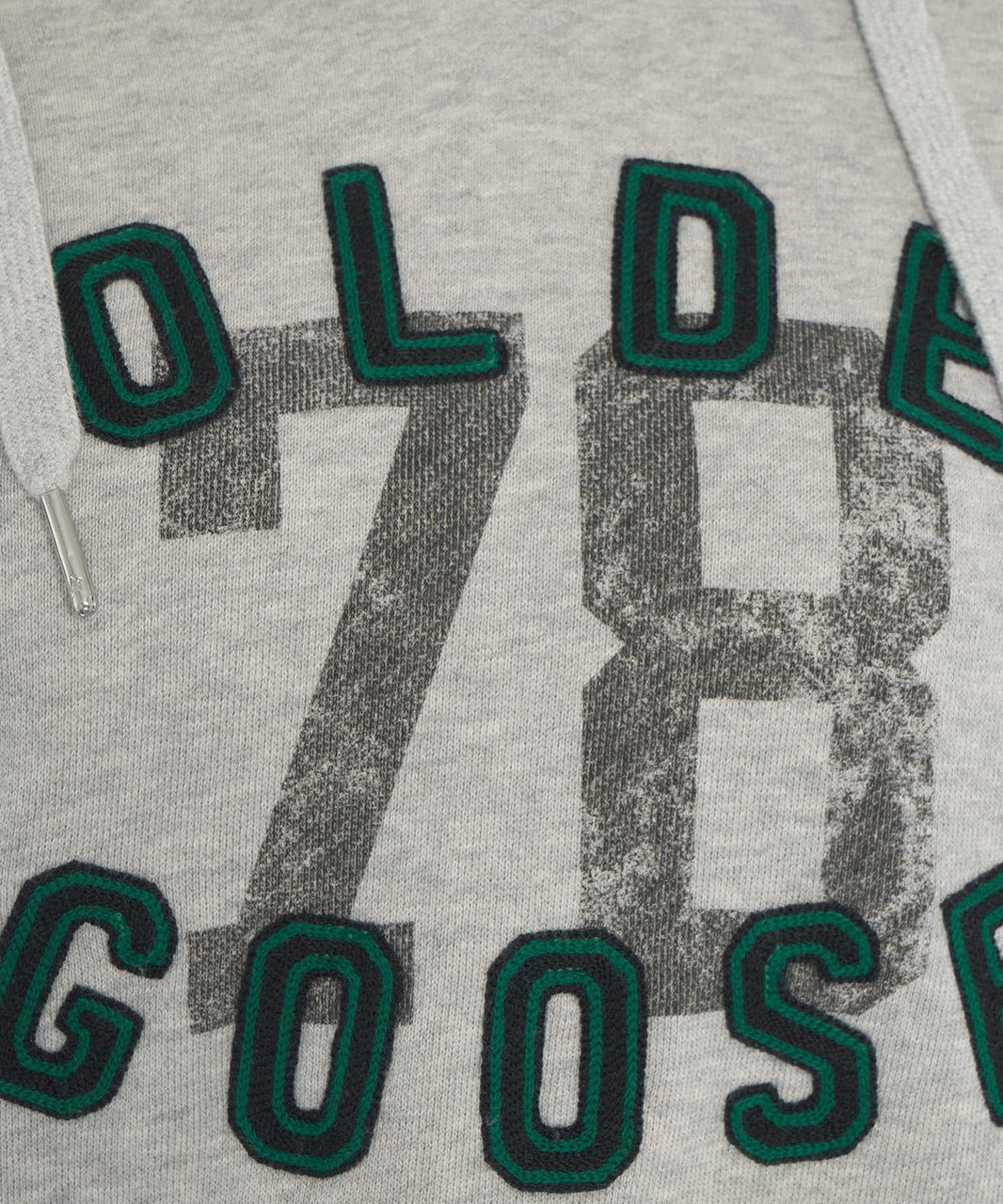 Golden Goose Hoodie with logo lettering 'Morman' Grijs