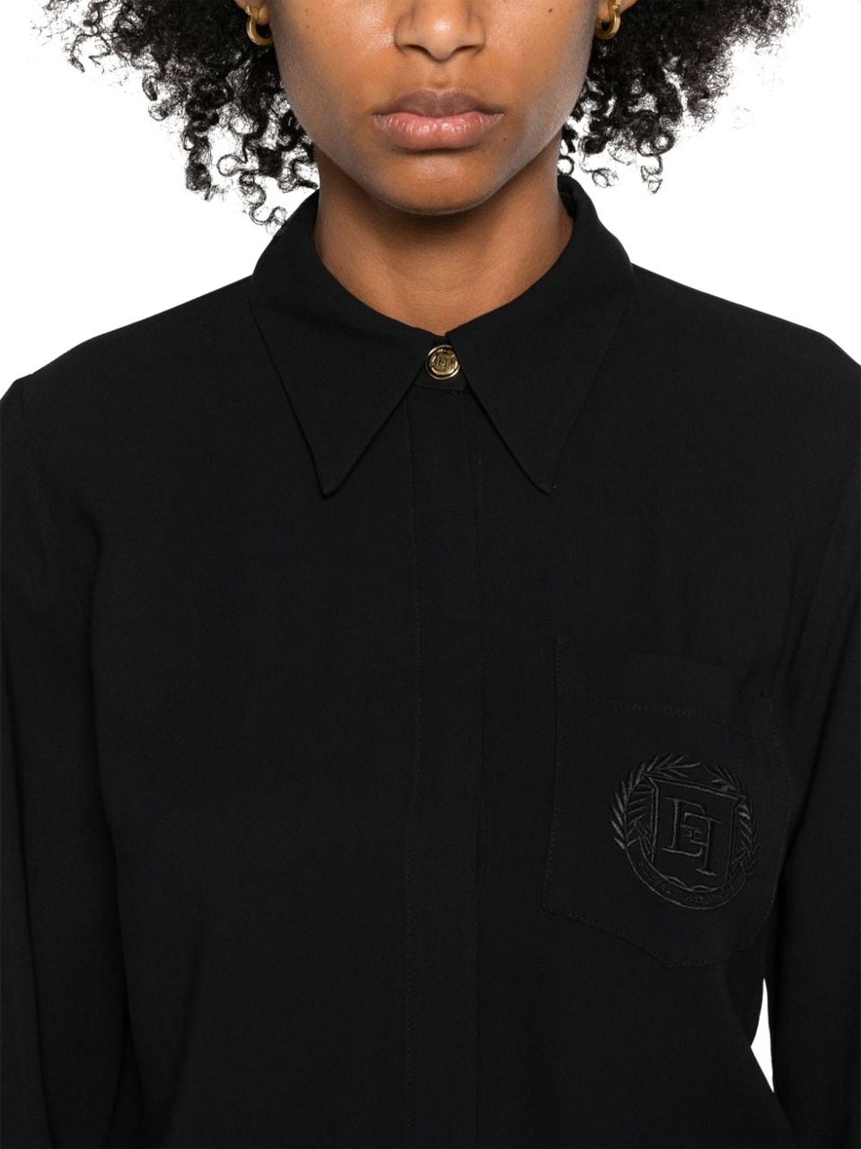 Elisabetta Franchi Shirts Black Zwart