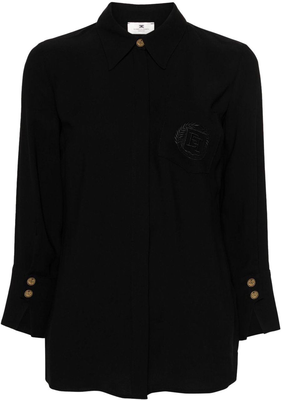Elisabetta Franchi Shirts Black Zwart