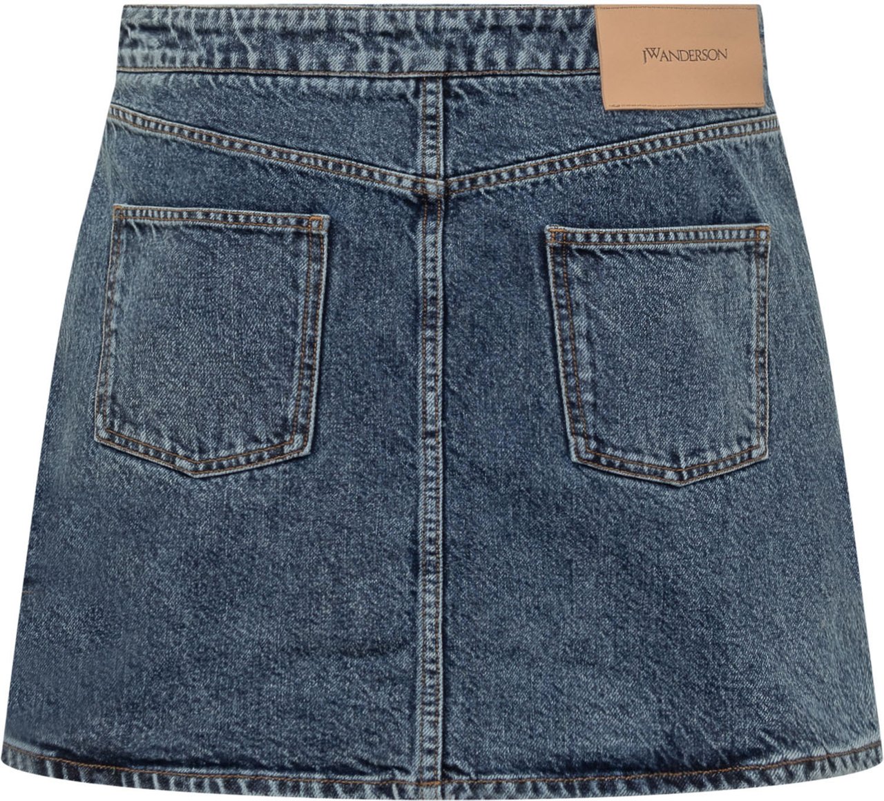 J.W. Anderson Patch Pocket Mini Skirt Mid Blue Blauw