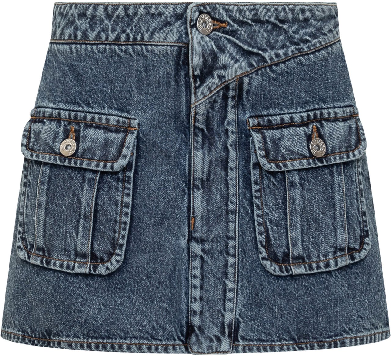 J.W. Anderson Patch Pocket Mini Skirt Mid Blue Blauw
