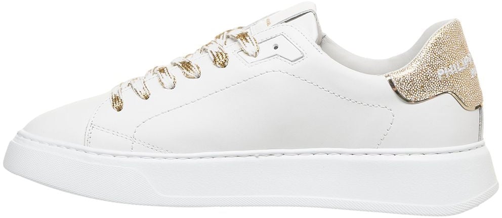 Philippe Model Philippe model temple leather sneakers color white/gold Wit