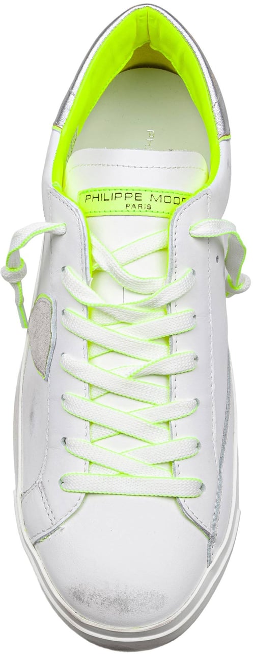 Philippe Model Philippe model prsx leather sneakers color white/yellow Wit