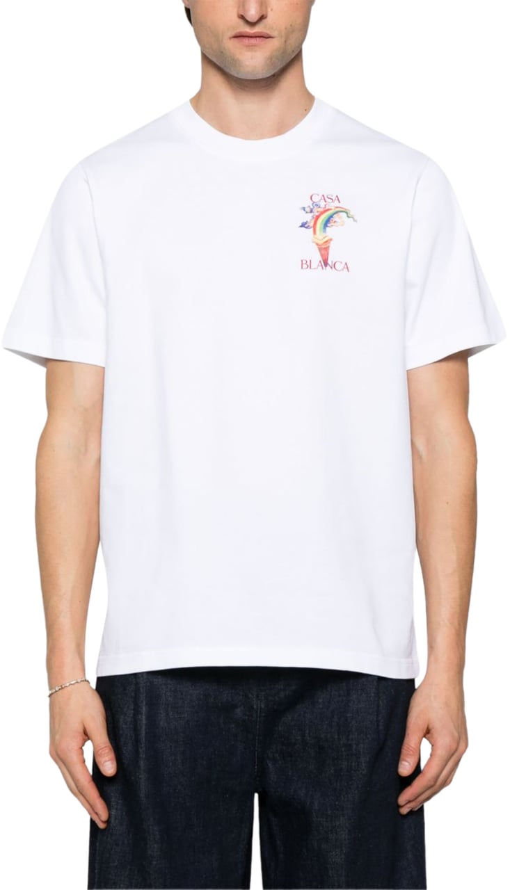 Casablanca Casablanca T-shirt E Polo Bianco Wit