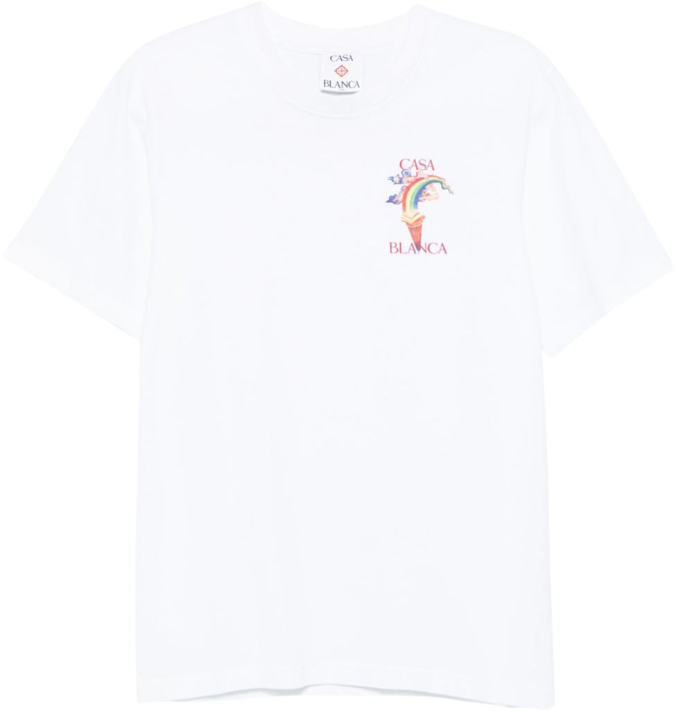 Casablanca Casablanca T-shirt E Polo Bianco Wit