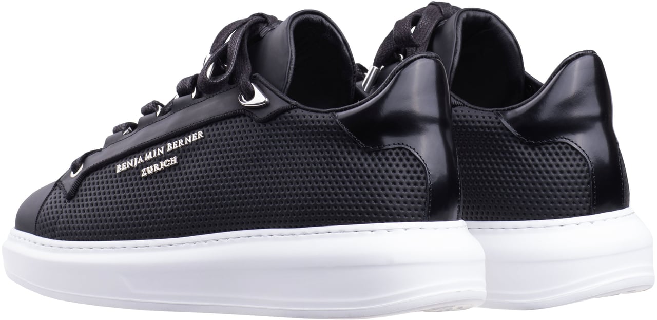 Benjamin Berner Achille Octagon Embossed Black Zwart