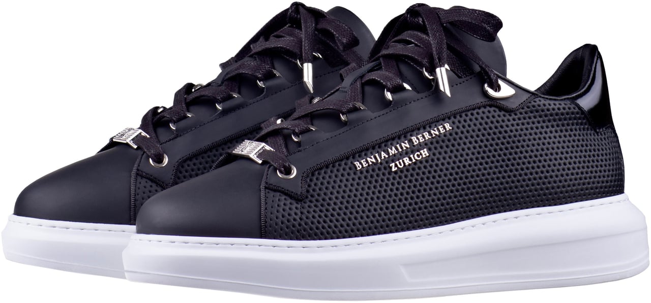 Benjamin Berner Achille Octagon Embossed Black Zwart