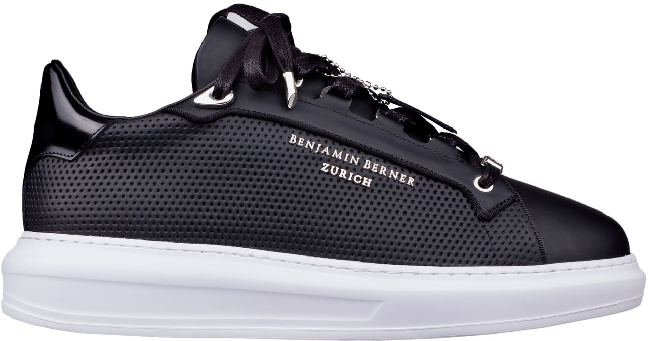 Benjamin Berner Achille Octagon Embossed Black Zwart