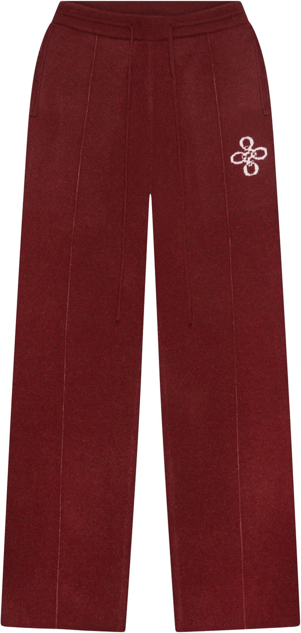 Quotrell Insignia Knitted Pants | Bordeaux Rood