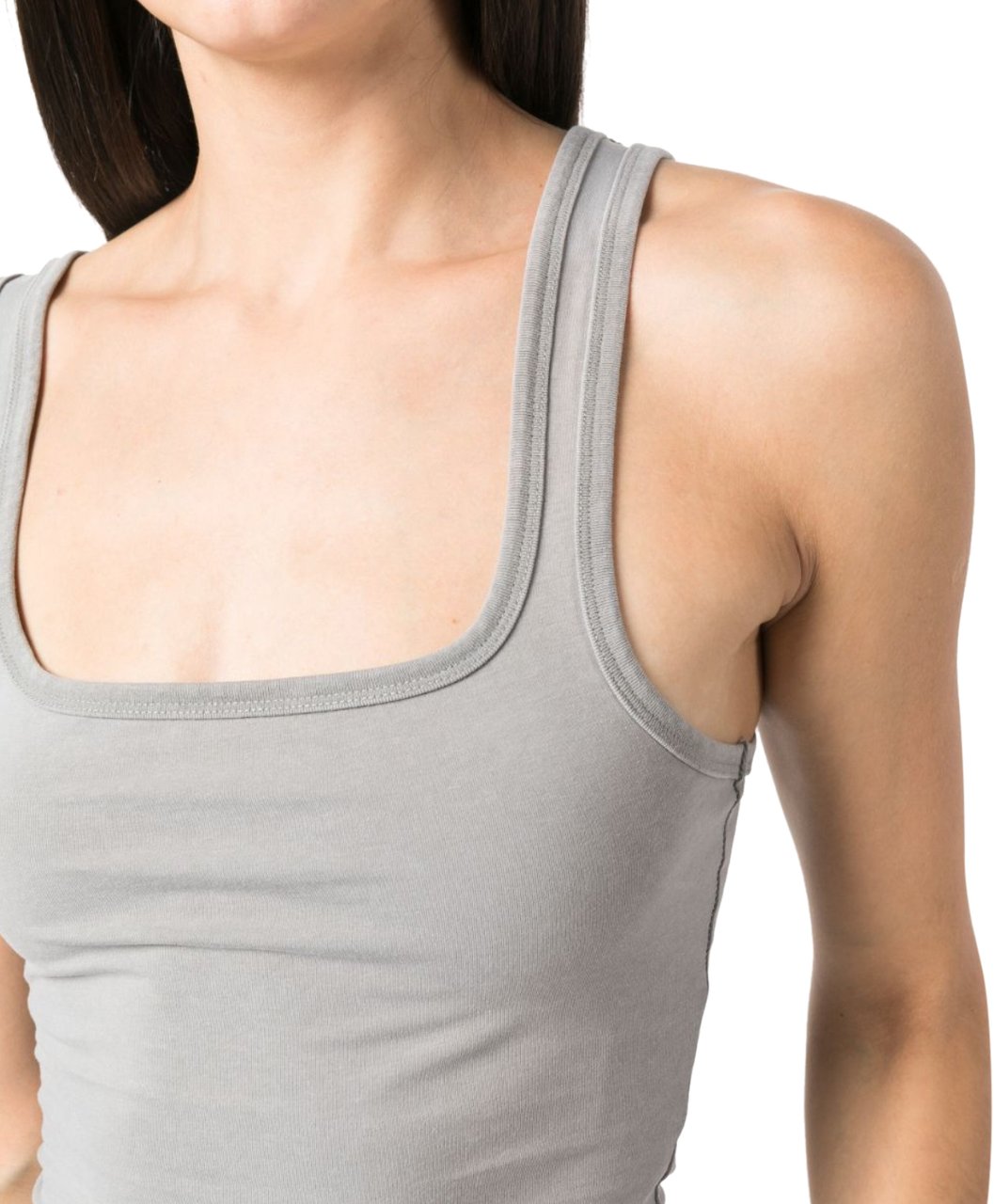 Entire Studios Square Neck Tank Rhino Grijs