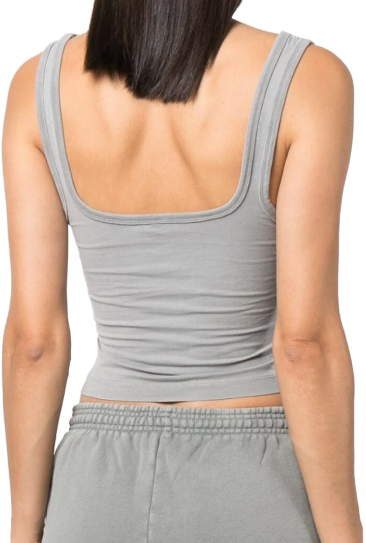 Entire Studios Square Neck Tank Rhino Grijs