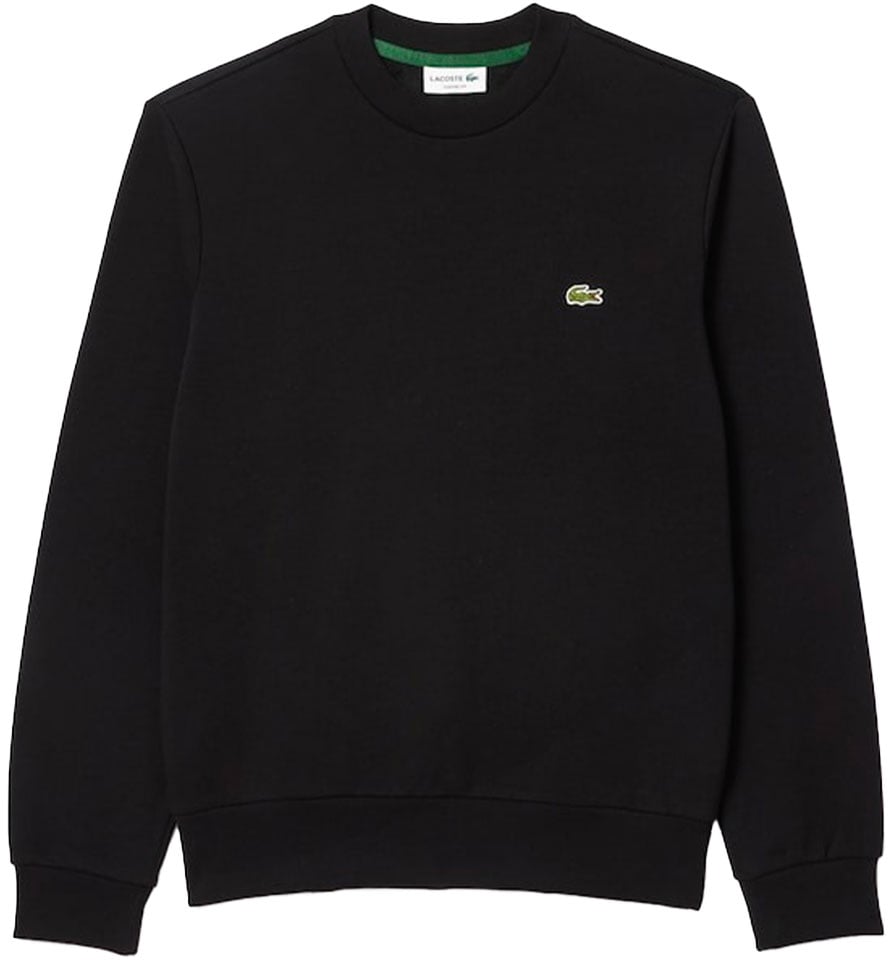 Lacoste sweatshirt molleton col rond Zwart