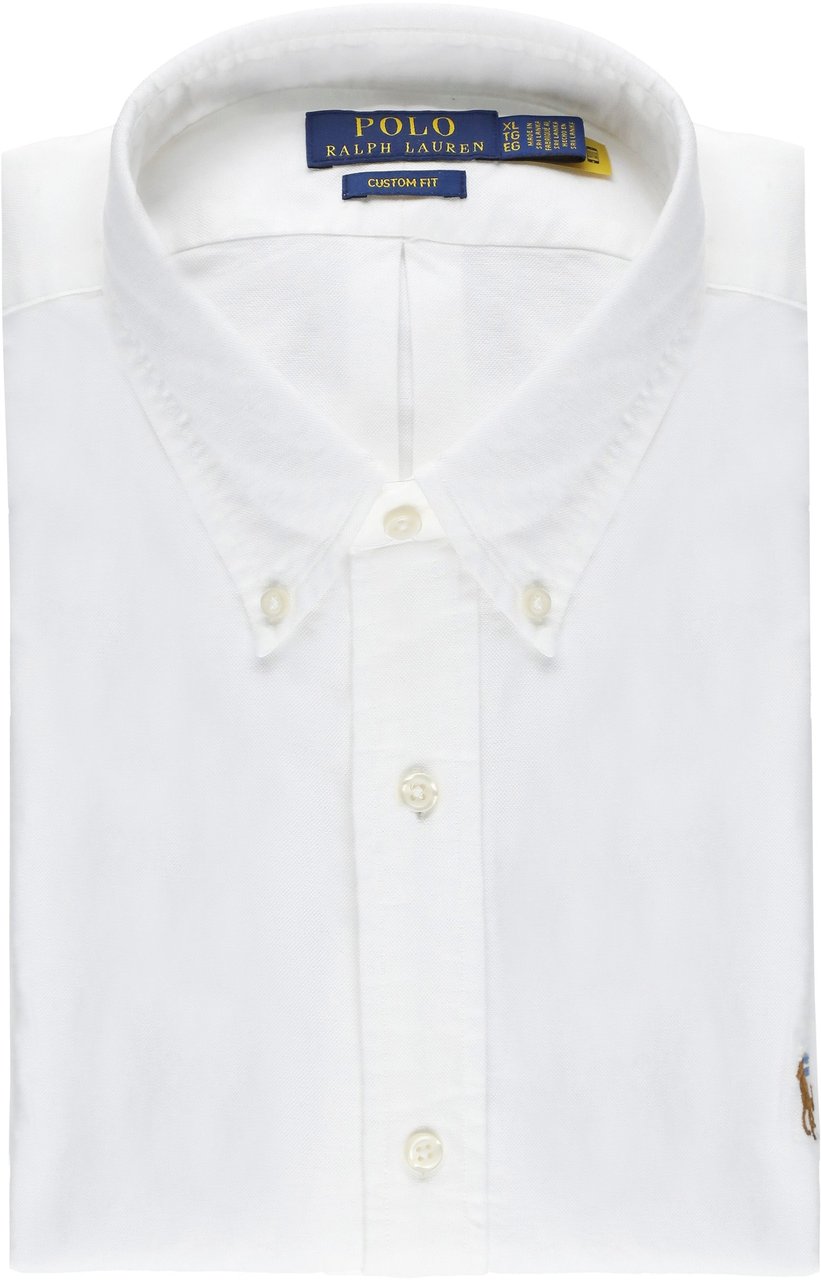 Ralph Lauren Custom Fit Shirt Bianco Wit