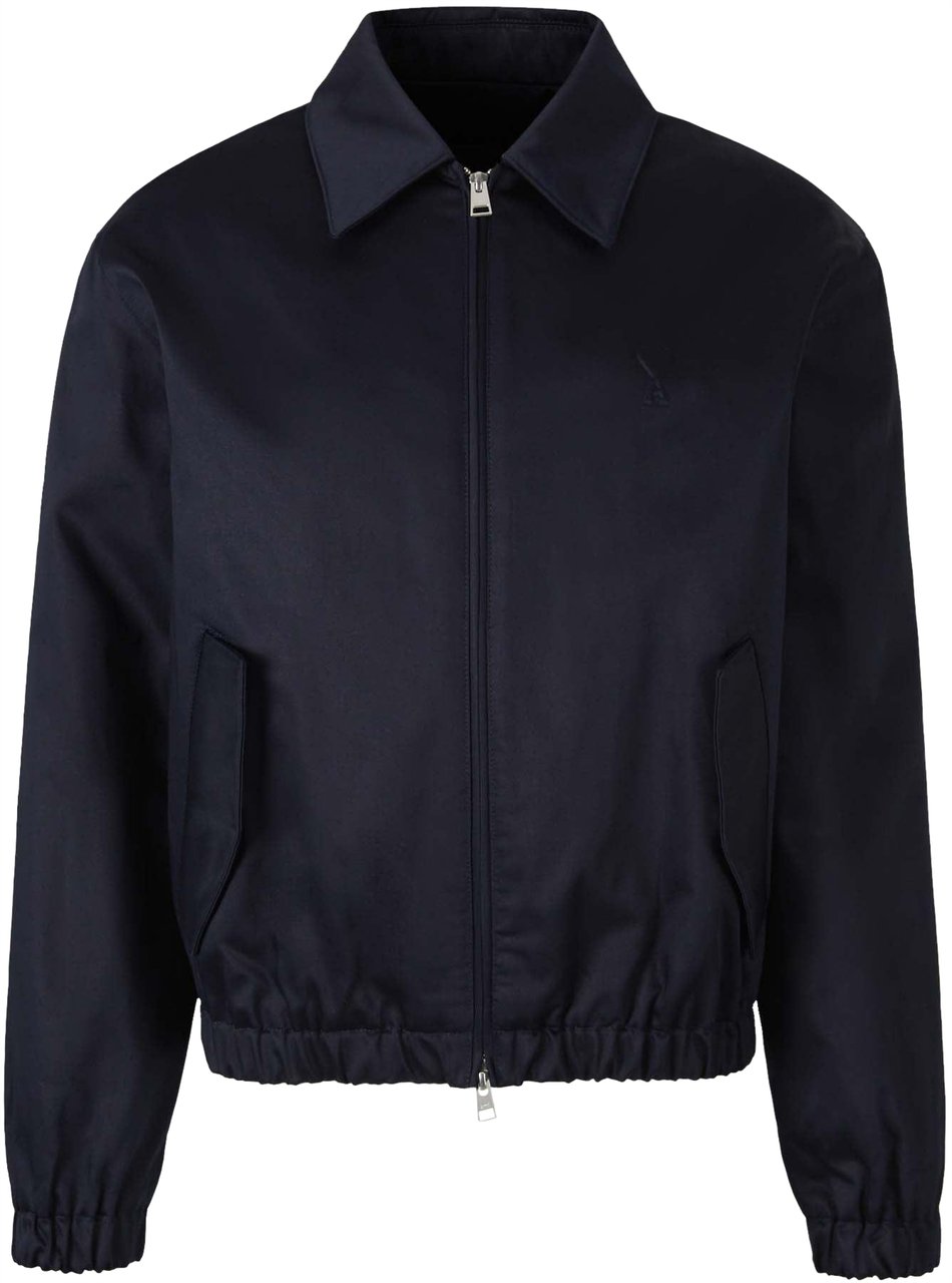 AMI Paris Ami de Coeur Zip Jacket Blauw