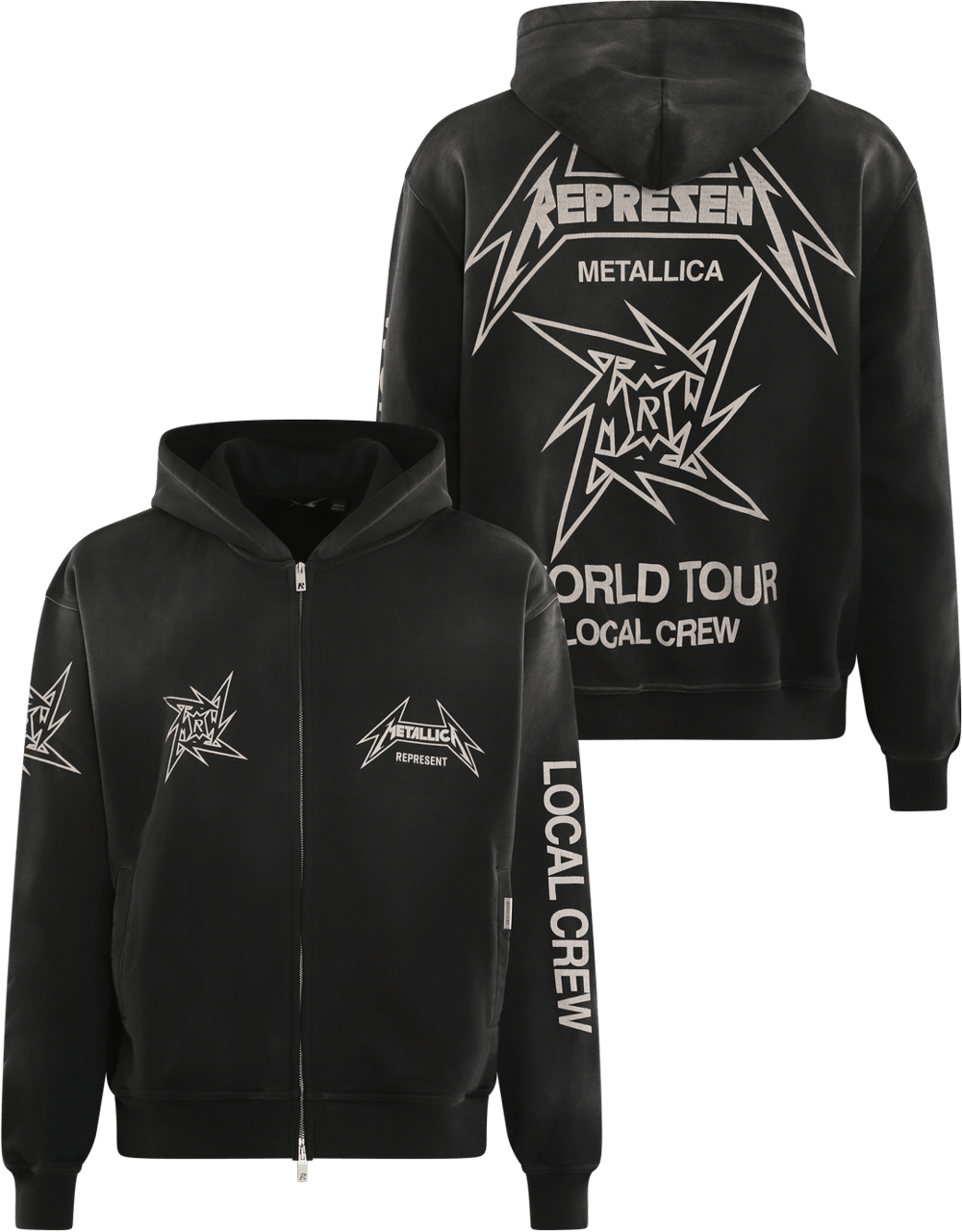 Represent Heren Metallica 40 Yrs Hoodie Zwart Zwart
