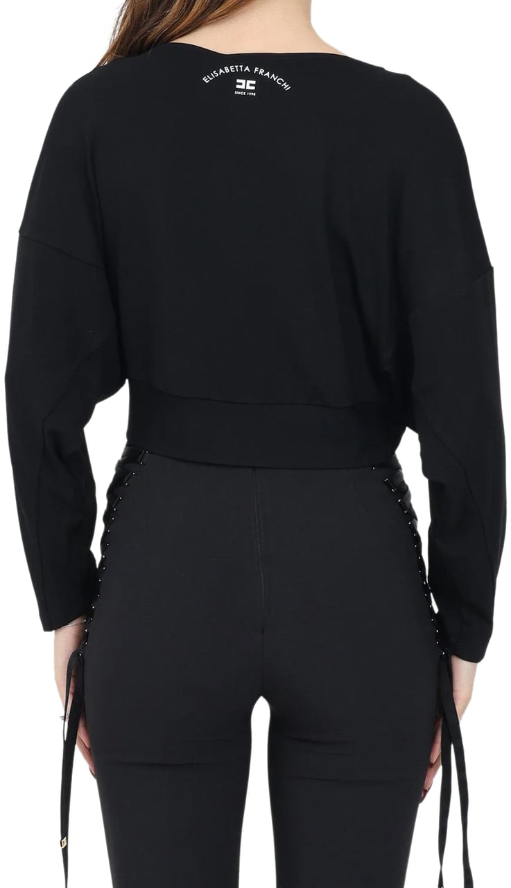 Elisabetta Franchi Sweaters Black Zwart