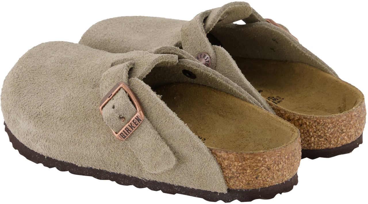 Birkenstock Birkenstock Boston Unisex Slippers In Taupe Taupe