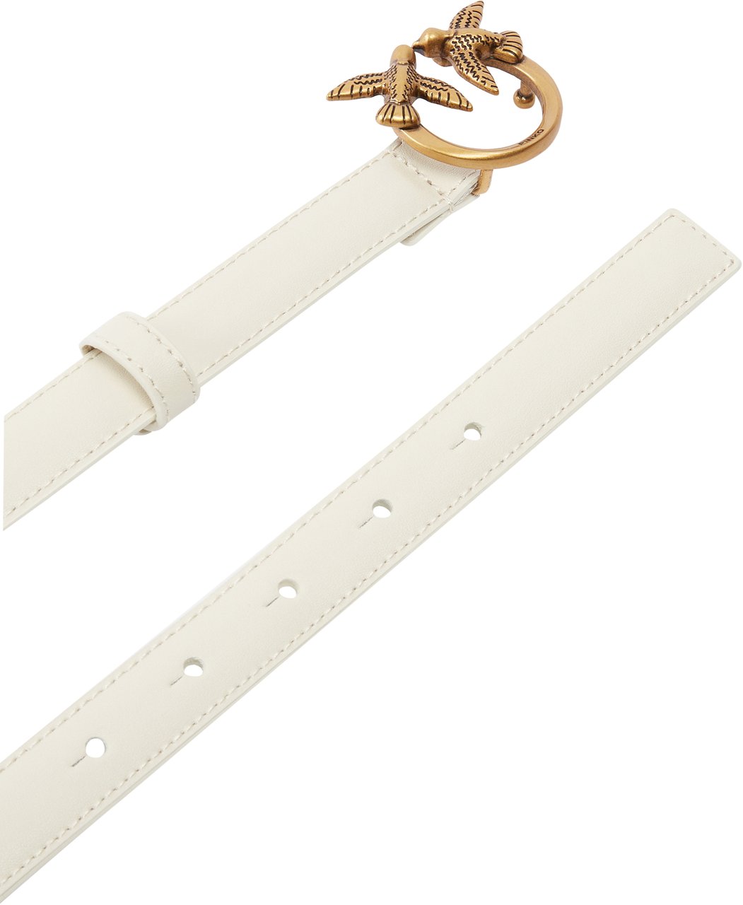 Pinko Belts Bianco Setaantique Gold Goud