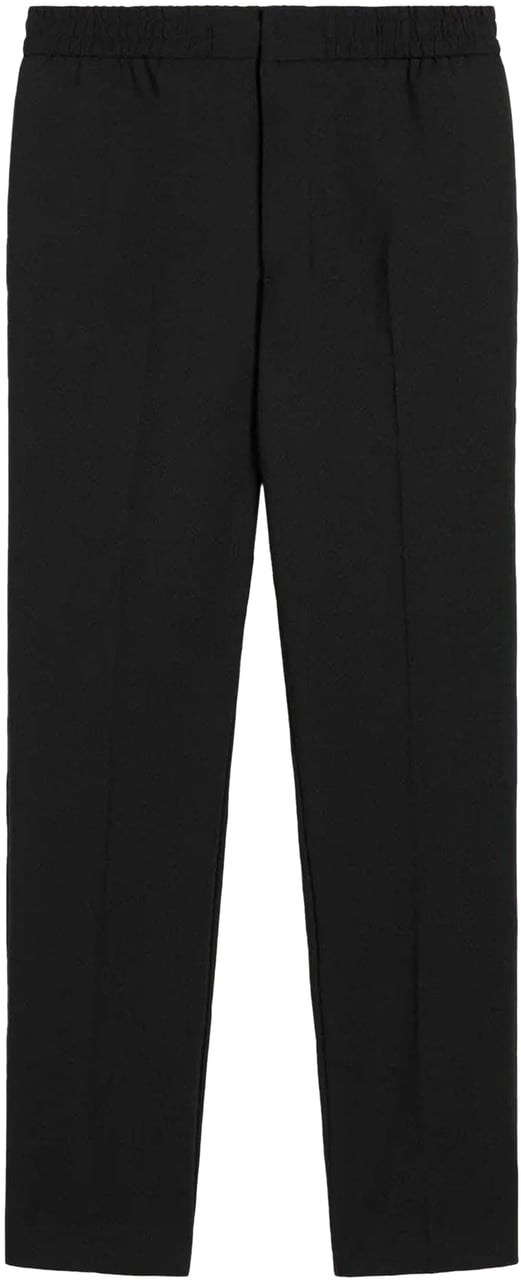 AMI Paris Formal Wide Leg Pants Zwart
