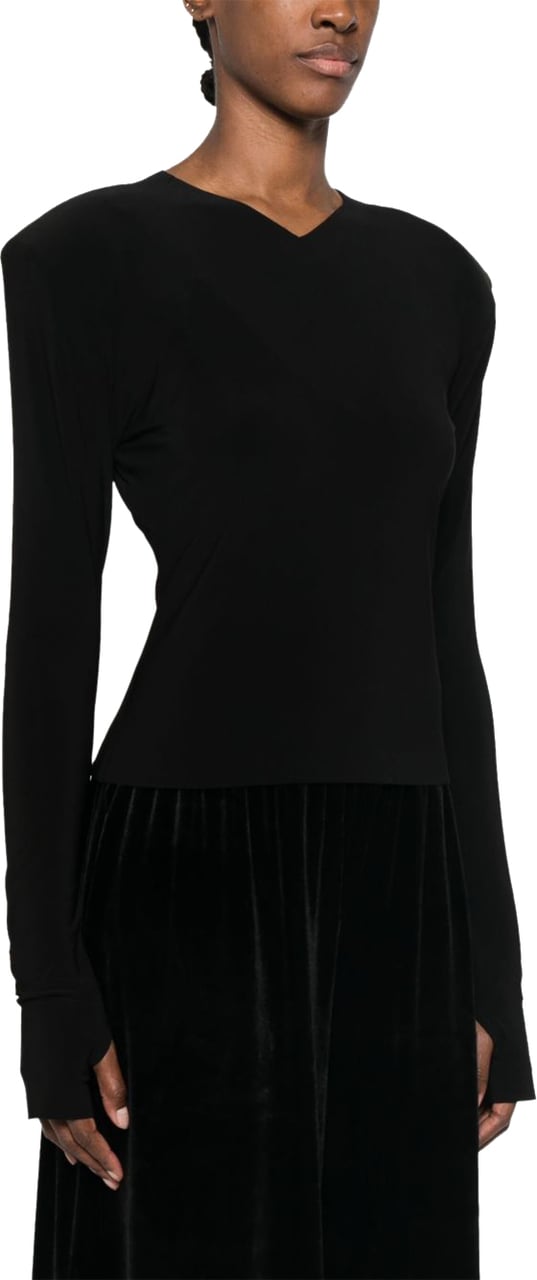 Norma Kamali Top Black Zwart