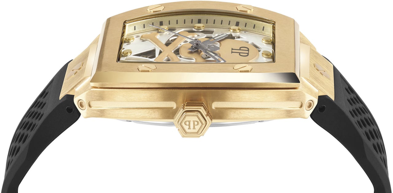 Philipp Plein PWBAA0321 The Skeleton horloge 44 mm Wit