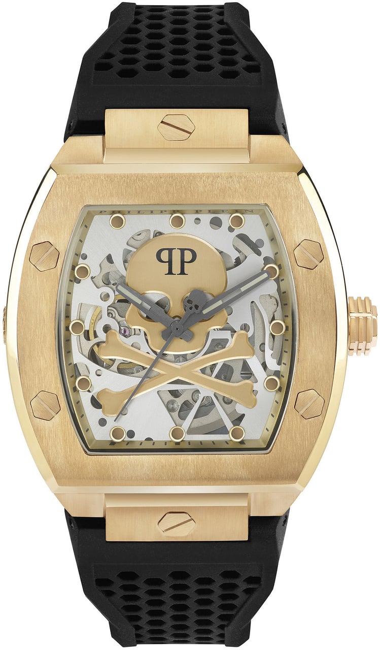 Philipp Plein PWBAA0321 The Skeleton horloge 44 mm Wit