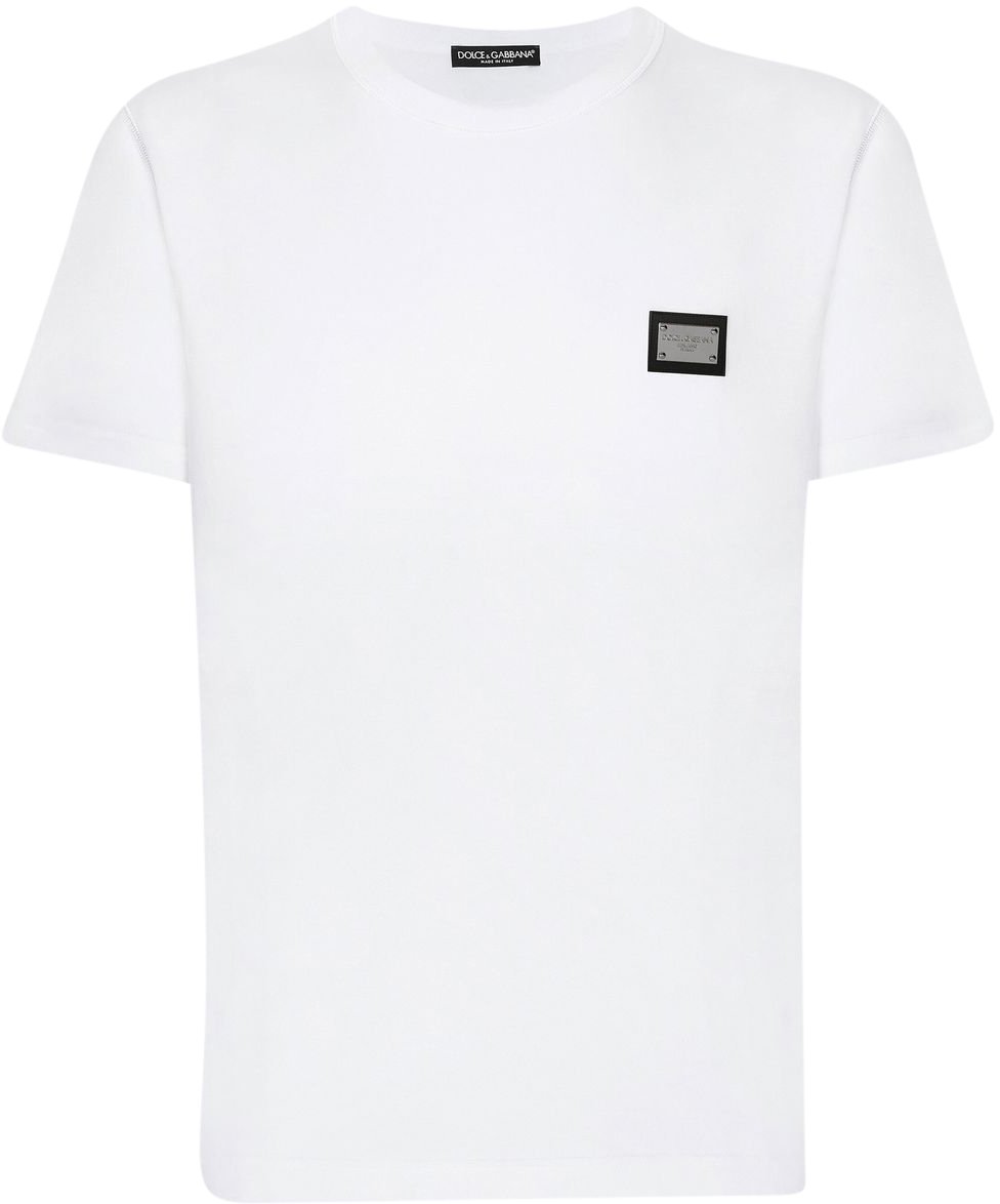 Dolce & Gabbana T-Shirt With Branded Tag Wit