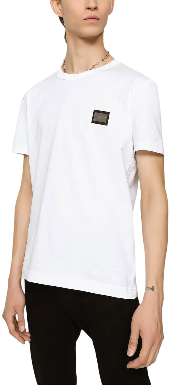 Dolce & Gabbana T-Shirt With Branded Tag Wit