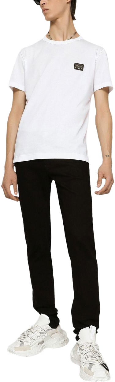 Dolce & Gabbana T-Shirt With Branded Tag Wit