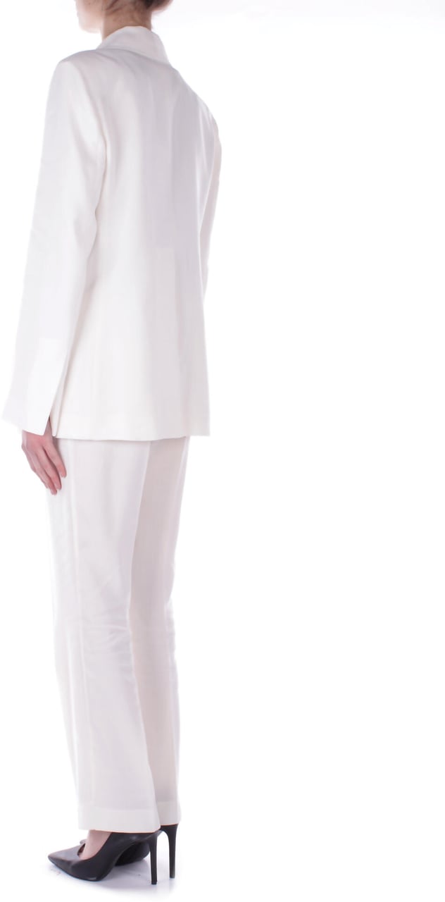 Semicouture Trousers Cream Wit