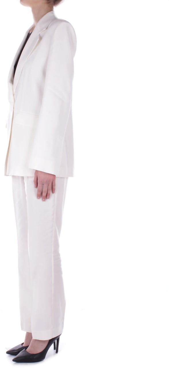 Semicouture Trousers Cream Wit