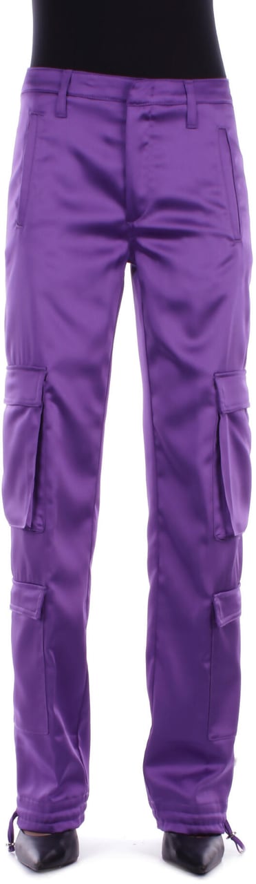 Dondup Trousers Purple Paars