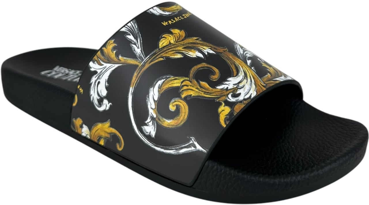 Versace Jeans Couture Heren Slippers Zwart