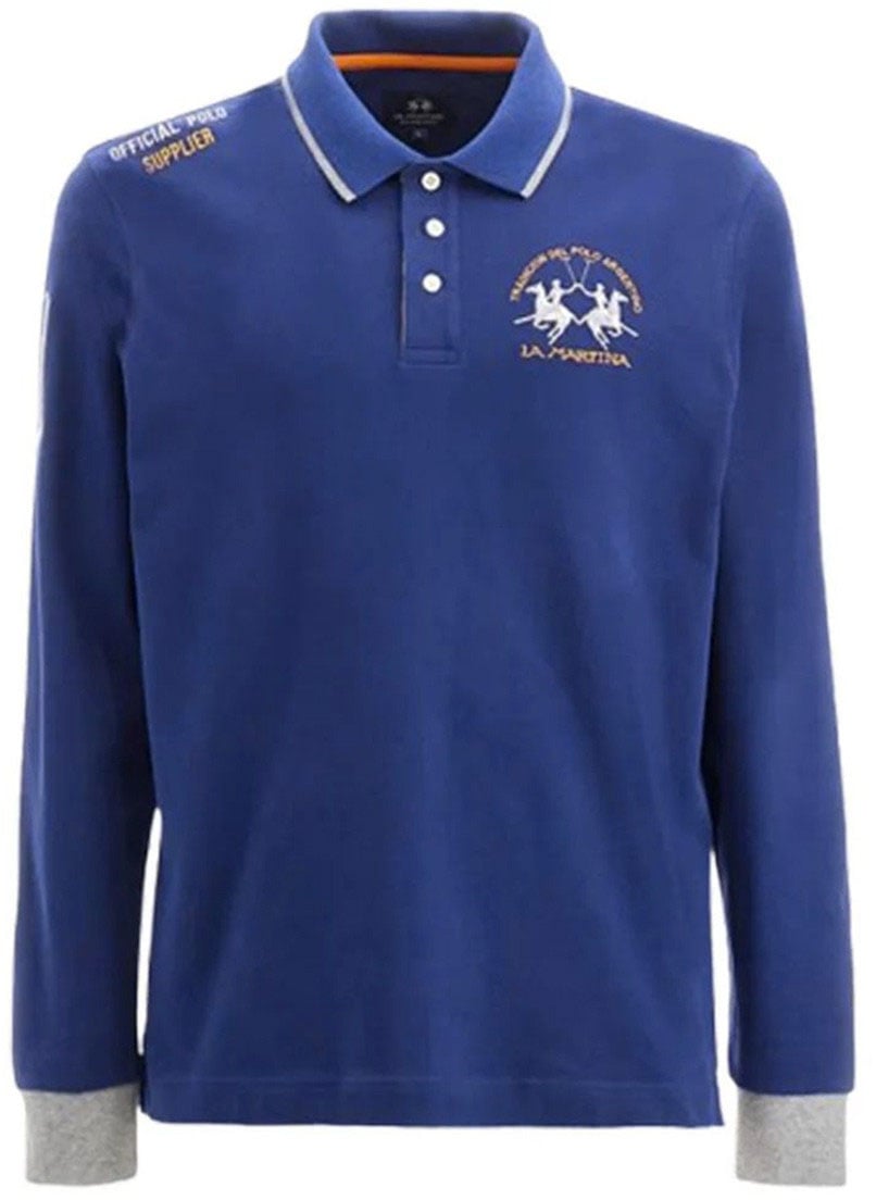 La Martina Polos Blue Blauw