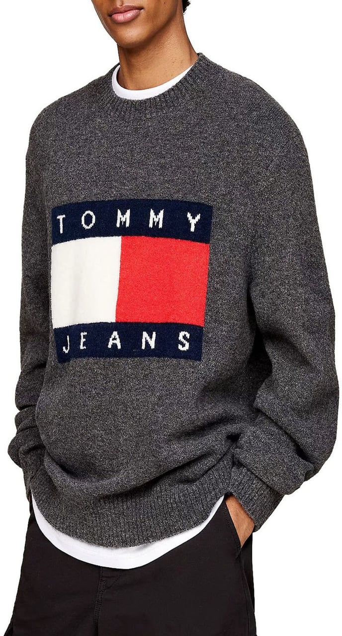 Tommy Jeans Sweaters Gray Grijs