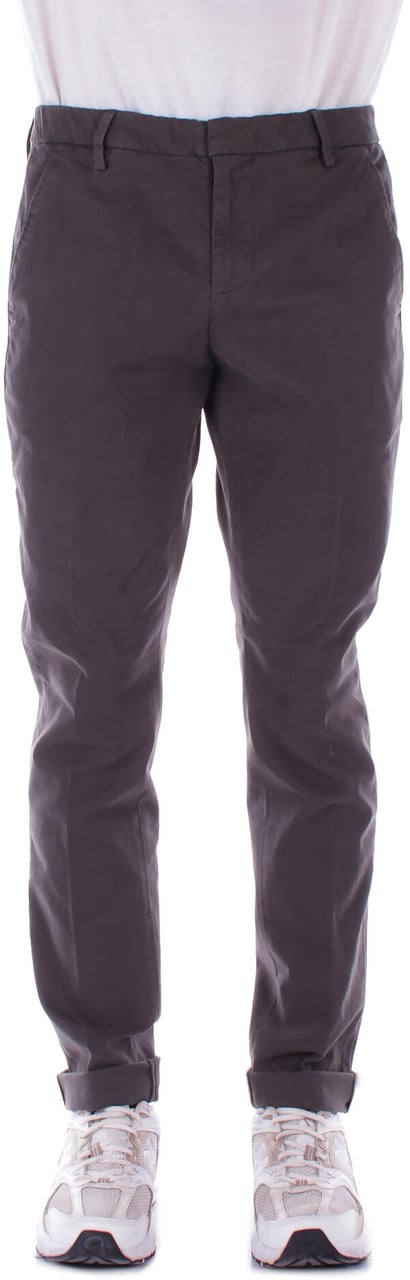 Dondup Slim fit pants 'Gaubert' Grijs