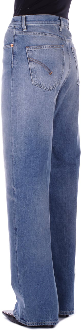 Dondup Wide Leg Jeans 'Francine' Blauw