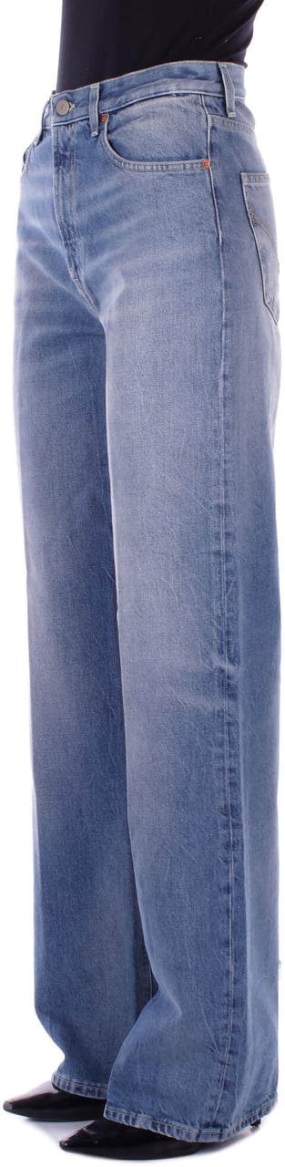 Dondup Wide Leg Jeans 'Francine' Blauw