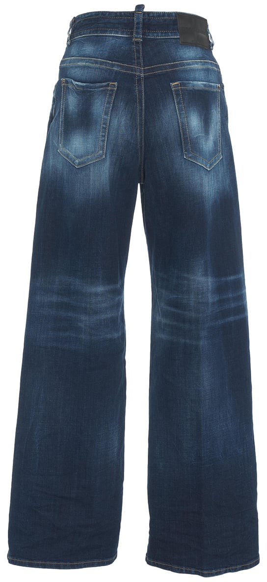 Dsquared2 Wide leg jeans '9 To 5' Blauw