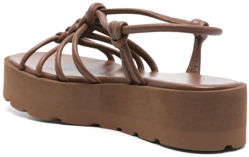 Gianvito Rossi Sandals Leather Brown Bruin