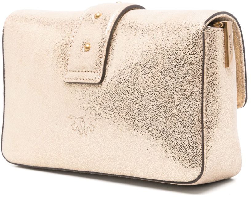 Pinko Borsa Love One Mini Slouchy Goud