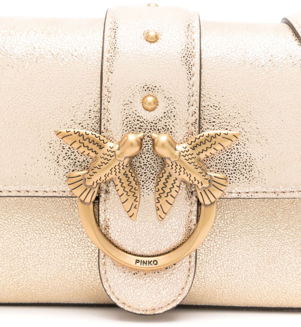 Pinko Borsa Love One Mini Slouchy Goud