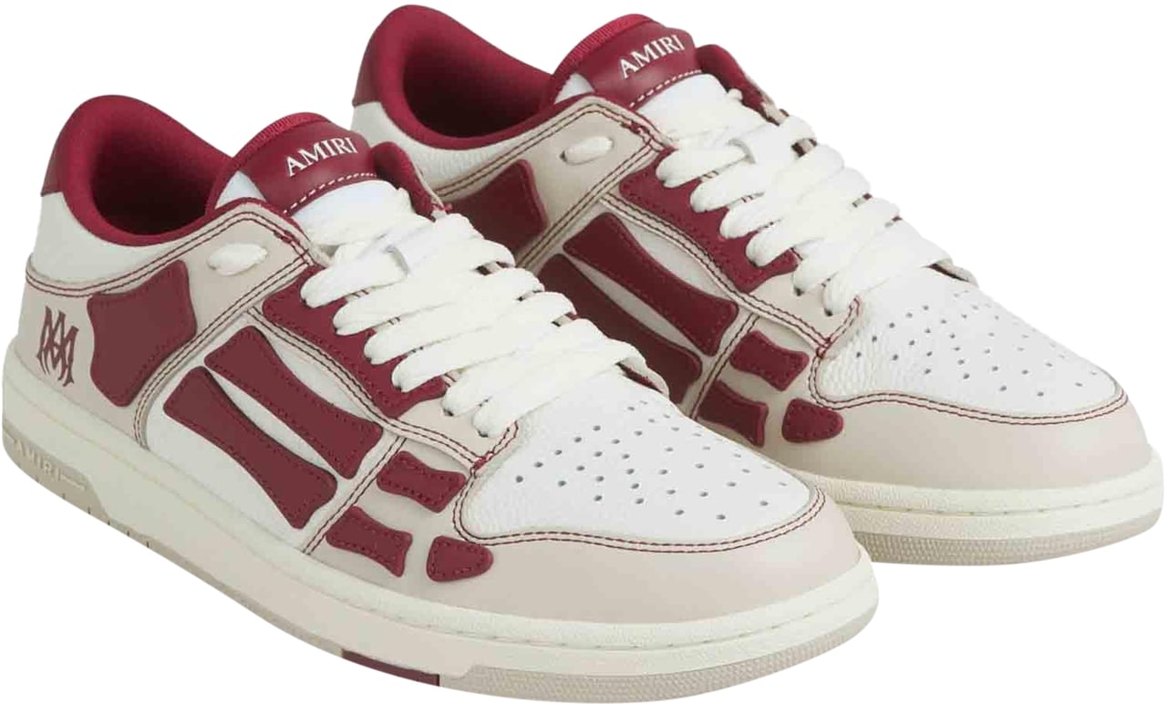 Amiri Varsity Skel Top Low Deep Red Rood
